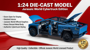 Jurassic World Edition Cybertruck 1:24 Scale Diecast Collector Car